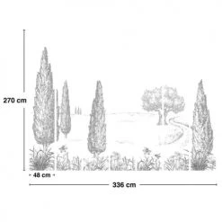 99Déco Papiers Peints Papier Peint Panoramique Paysage Provence 336x270cm -Pêle-mêle photos Soldes papier peint panoramique paysage provence 336x270cm 3