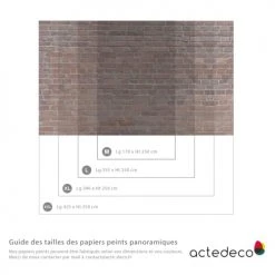 Acte Deco Papiers Peints Papier Peint Panoramique Red Bricks - 250x170 -Pêle-mêle photos Soldes papier peint panoramique red bricks 250x170 3