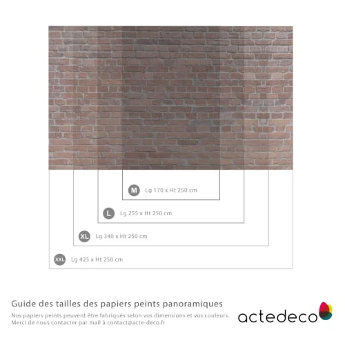 Acte Deco Papiers Peints Papier Peint Panoramique Red Bricks - 250x340 5 Acte Deco Papiers Peints Papier Peint Panoramique Red Bricks - 250x340 – Image 3