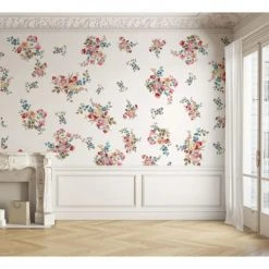 99Déco Papiers Peints Papier Peint Panoramique Végétal Floral Vintage 432x270cm Caroline -Pêle-mêle photos Soldes papier peint panoramique vegetal floral vintage 432x270cm caroline 4