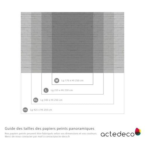 Acte Deco Papiers Peints Papier Peint Panoramique White Bricks - 250x170 5 Acte Deco Papiers Peints Papier Peint Panoramique White Bricks - 250x170 – Image 3