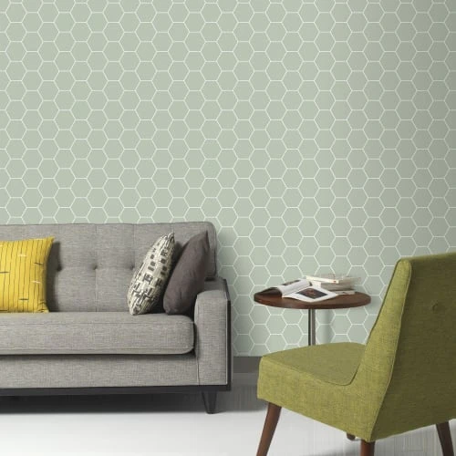 Superfresco Easy Papiers Peints Papier Peint Quadrillage Vert 1005x52cm 5 Superfresco Easy Papiers Peints Papier Peint Quadrillage Vert 1005x52cm – Image 3