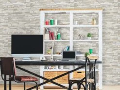 Hexoa Papiers Peints Papier Peint Rouleau Pierres Beiges - Rouleau 0,5x10 M 53x1000cm