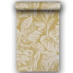 Hexoa Papiers Peints Papier Peint Rouleau Tropique Et Toucan 53x1000cm -Pêle-mêle photos Soldes papier peint rouleau tropique et toucan 53x1000cm 2