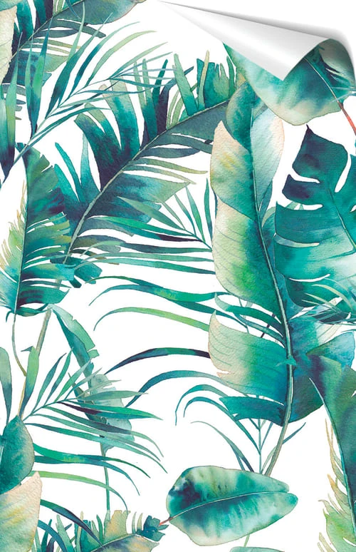 RNT By Really Nice Things Papiers Peints Papier Peint Sur Fond Blanc Et Imprimés Verts. 6 RNT By Really Nice Things Papiers Peints Papier Peint Sur Fond Blanc Et Imprimés Verts. – Image 4