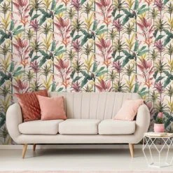 Superfresco Easy Papiers Peints Papier Peint Vintage Botanique Jaune 1005x52cm