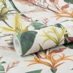 Superfresco Easy Papiers Peints Papier Peint Vintage Botanique Jaune 1005x52cm -Pêle-mêle photos Soldes papier peint vintage botanique jaune 1005x52cm 3