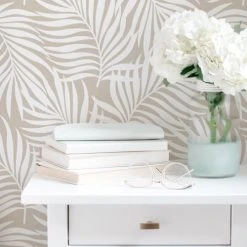 Decochic Papiers Peints Papier Peint Vinyle Adhésif Tropicale Gris Tourterelle 50x300 Cm -Pêle-mêle photos Soldes papier peint vinyle adhesif tropicale gris tourterelle 50x300 cm 2