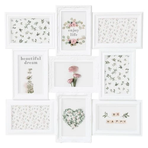 Decoratie Pêle-mêle Photos Pêle Mêle 9 Photos Blanc 5 Decoratie Pêle-mêle Photos Pêle Mêle 9 Photos Blanc – Image 3