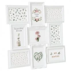 Decoratie Pêle-mêle Photos Pêle Mêle 9 Photos Blanc