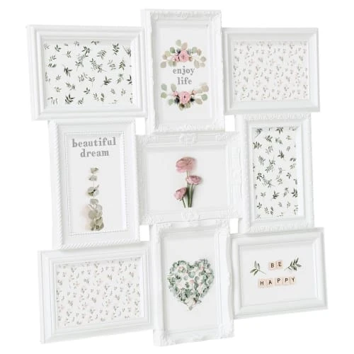 Decoratie Pêle-mêle Photos Pêle Mêle 9 Photos Blanc 3 Decoratie Pêle-mêle Photos Pêle Mêle 9 Photos Blanc