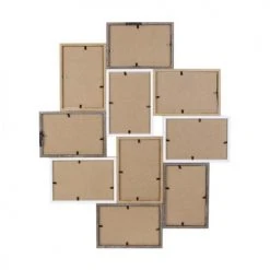 The Home Deco Factory Cadres Et Albums Photos Pêle-mêle Design Scandinave Natural 10 Photos Blanc Et Bois -Pêle-mêle photos Soldes pele mele design scandinave natural 10 photos blanc et bois 2