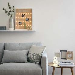 Maisons Du Monde Pêle-mêle Photos Pêle-mêle Lumineux En Pin 40x50 -Pêle-mêle photos Soldes pele mele lumineux en pin 40x50 1000 4 20 182839 3