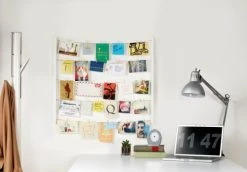 Umbra Cadres Et Albums Photos Pêle-mêle Mural Hangit, Pour 40 Photos, En Bois Laqué Blanc -Pêle-mêle photos Soldes pele mele mural hangit pour 40 photos en bois laque blanc 3