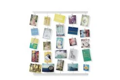 Umbra Cadres Et Albums Photos Pêle-mêle Mural Hangit, Pour 40 Photos, En Bois Laqué Blanc -Pêle-mêle photos Soldes pele mele mural hangit pour 40 photos en bois laque blanc 5