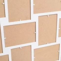 Mobili Rebecca Pêle-mêle Photos Pêle-mêle Pour 12 Photos De Taille 10x15 En Mdf Blanc -Pêle-mêle photos Soldes pele mele pour 12 photos de taille 10x15 en mdf blanc 3