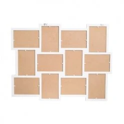 Mobili Rebecca Pêle-mêle Photos Pêle-mêle Pour 12 Photos De Taille 10x15 En Mdf Blanc -Pêle-mêle photos Soldes pele mele pour 12 photos de taille 10x15 en mdf blanc 4