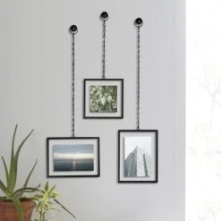 Umbra Cadres Et Albums Photos Set De 3 Cadres Photos Fotochain Métal Noir -Pêle-mêle photos Soldes set de 3 cadres photos fotochain metal noir 4