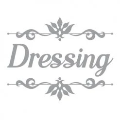 STC Stickers Muraux Sticker Décoratif De Porte Dressing L18,5cm