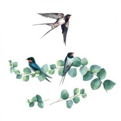 STC Stickers Muraux Hirondelles 70x20cm