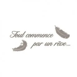 STC Stickers Muraux Tout Commence Par Un Rêve 46,5x107cm