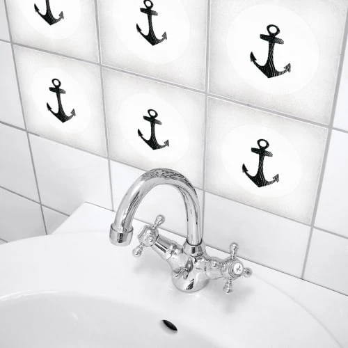 Wadiga Stickers Muraux Stickers Pour Carrelage De Cuisine Ou De Salle De Bain 4 Wadiga Stickers Muraux Stickers Pour Carrelage De Cuisine Ou De Salle De Bain – Image 2