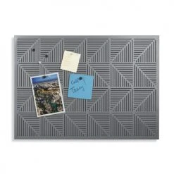 Umbra Pêle-mêle Photos Tableau D'affichage Magnétique Et à Punaises, En Métal Gris. -Pêle-mêle photos Soldes tableau d affichage magnetique et a punaises en metal gris 2