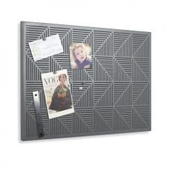 Umbra Pêle-mêle Photos Tableau D'affichage Magnétique Et à Punaises, En Métal Gris.