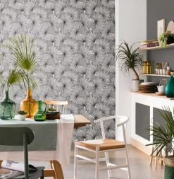 Hexoa Papiers Peints Tapisserie Murale Feuille De Coco 53x840cm