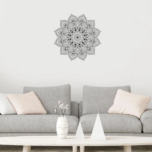 Pêle-mêle photos Soldes 52 Pêle-mêle photos Soldes -Pêle-mêle photos Soldes decoration adhesive murale mandala 50x70cm 1